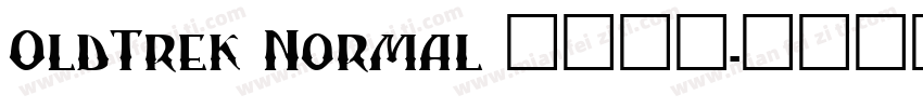 OldTrek Normal 字体下载字体转换